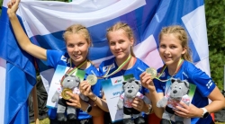 Suomen EYOC2021 W16 voittajajoukkue.