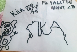 Raati valitsi voittajaksi näin hienon reittipiirroksen.